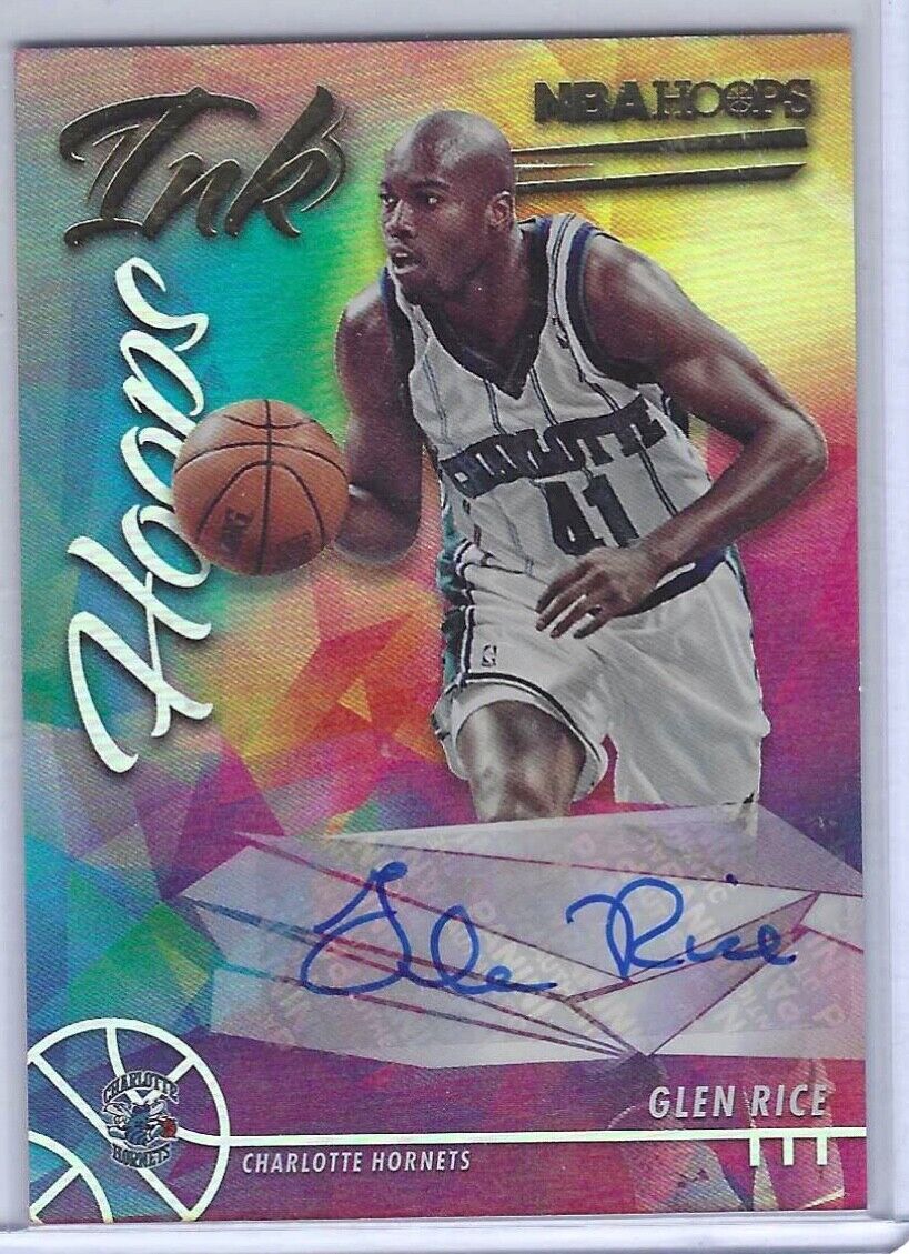 GLEN RICE 2021-22 NBA HOOPS FOIL HOOPS INK AUTO #HI-GRC