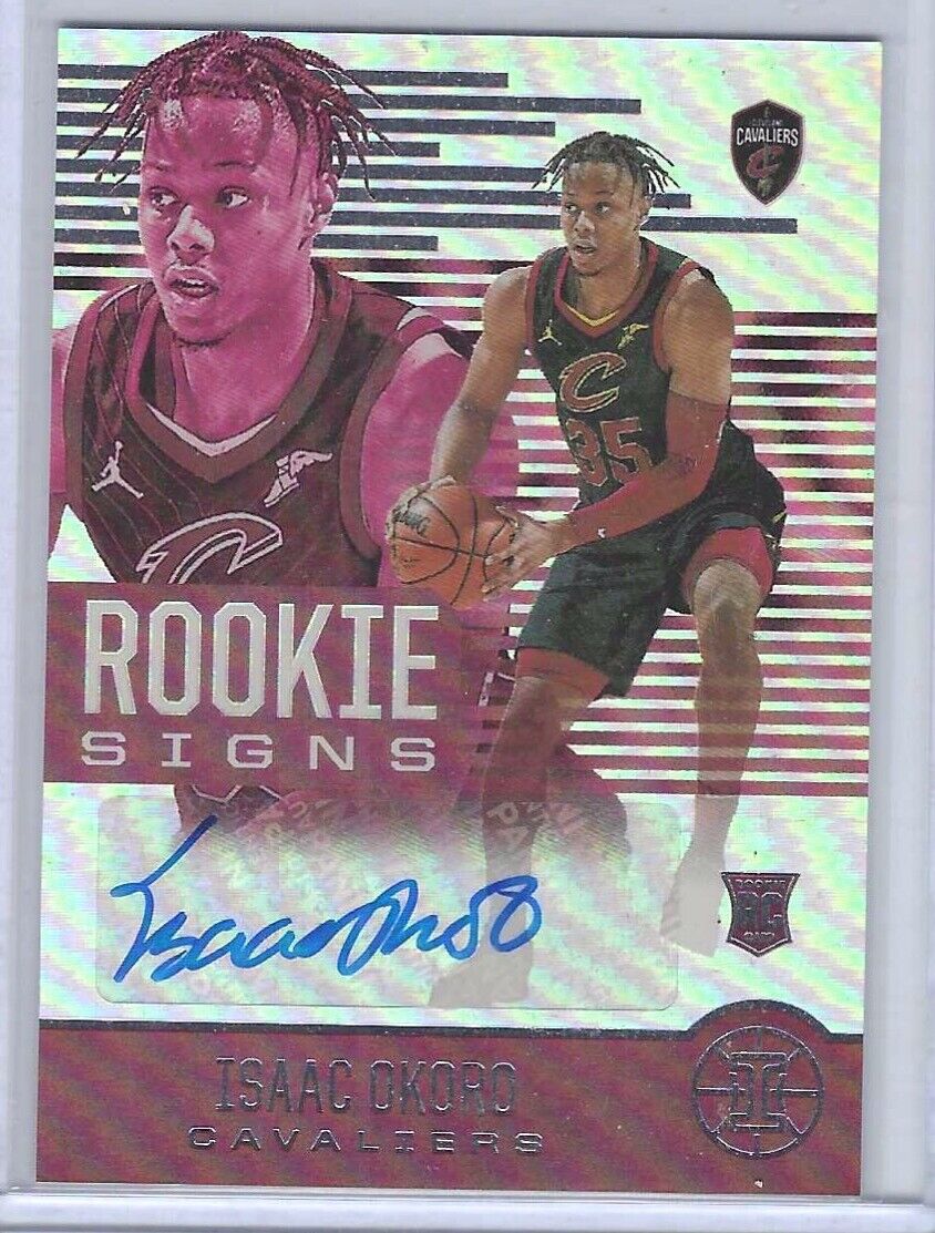 ISAAC OKORO 2020-21 PANINI ILLUSIONS ROOKIE SIGNS AUTO RC #RS-IOK