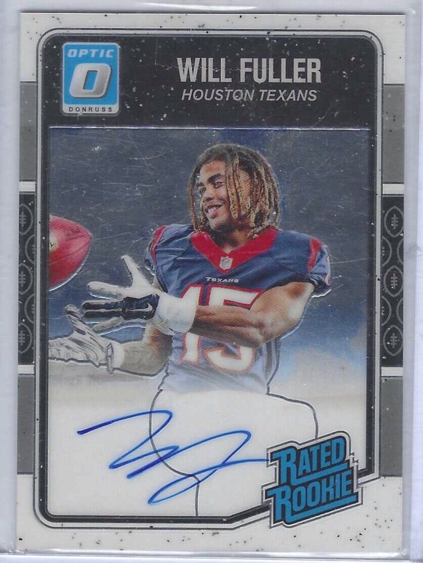 WILL FULLER 2016 PANINI DONRUSS OPTIC RATED ROOKIE AUTO RC #D 120/150