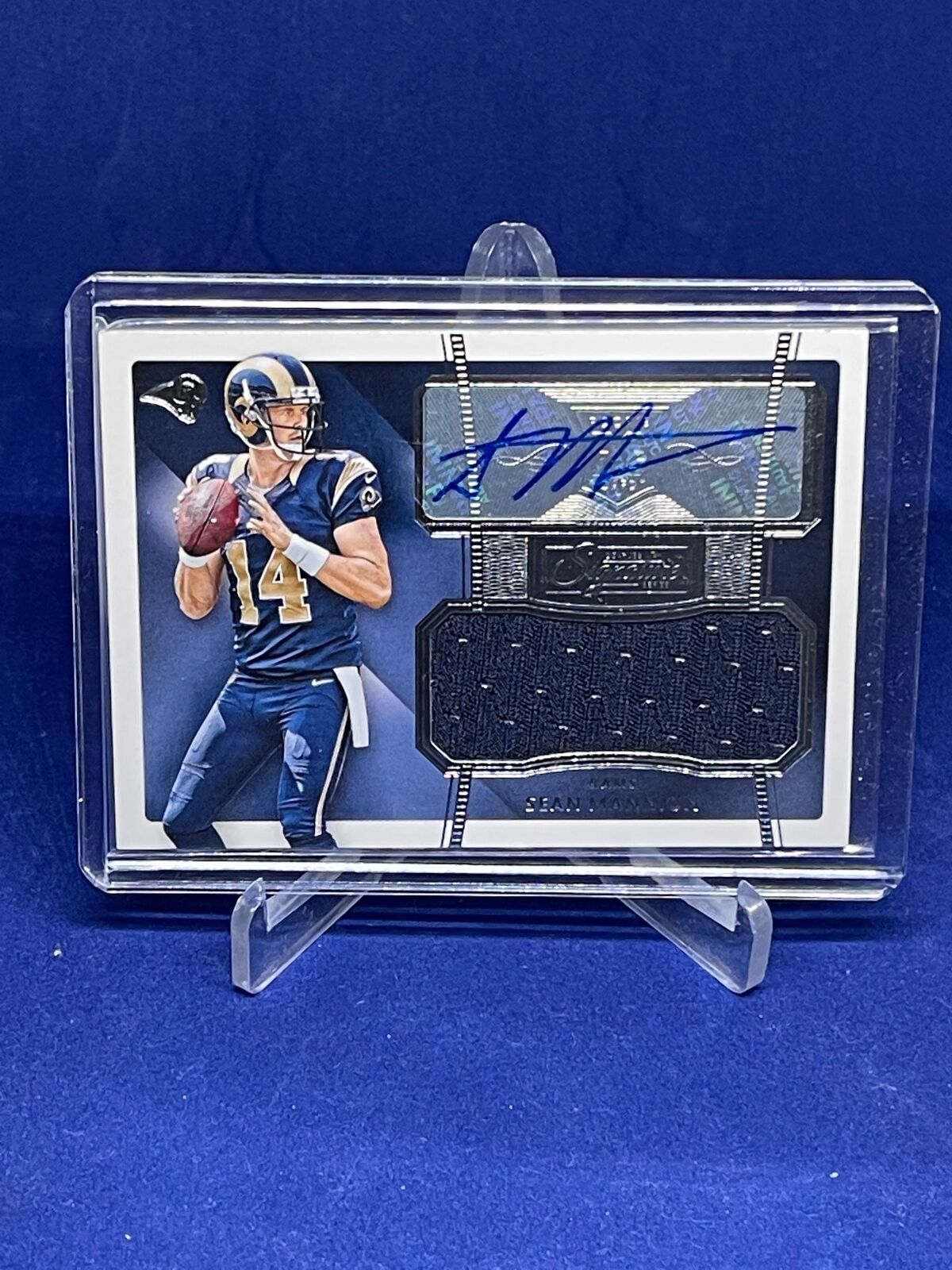 SEAN MANNION 2015 PANINI DONRUSS SIGNATURE SERIES JERSEY AUTO ROOKIE RC