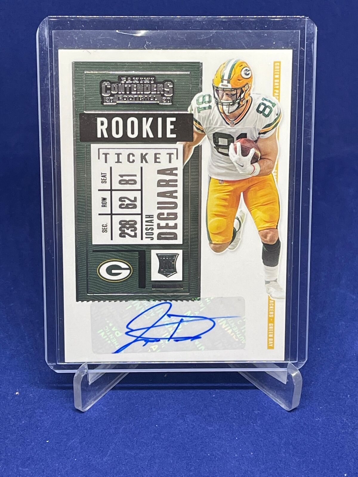 JOSIAH DEGUARA 2020 PANINI CONTENDERS ROOKIE TICKET AUTO RC #182