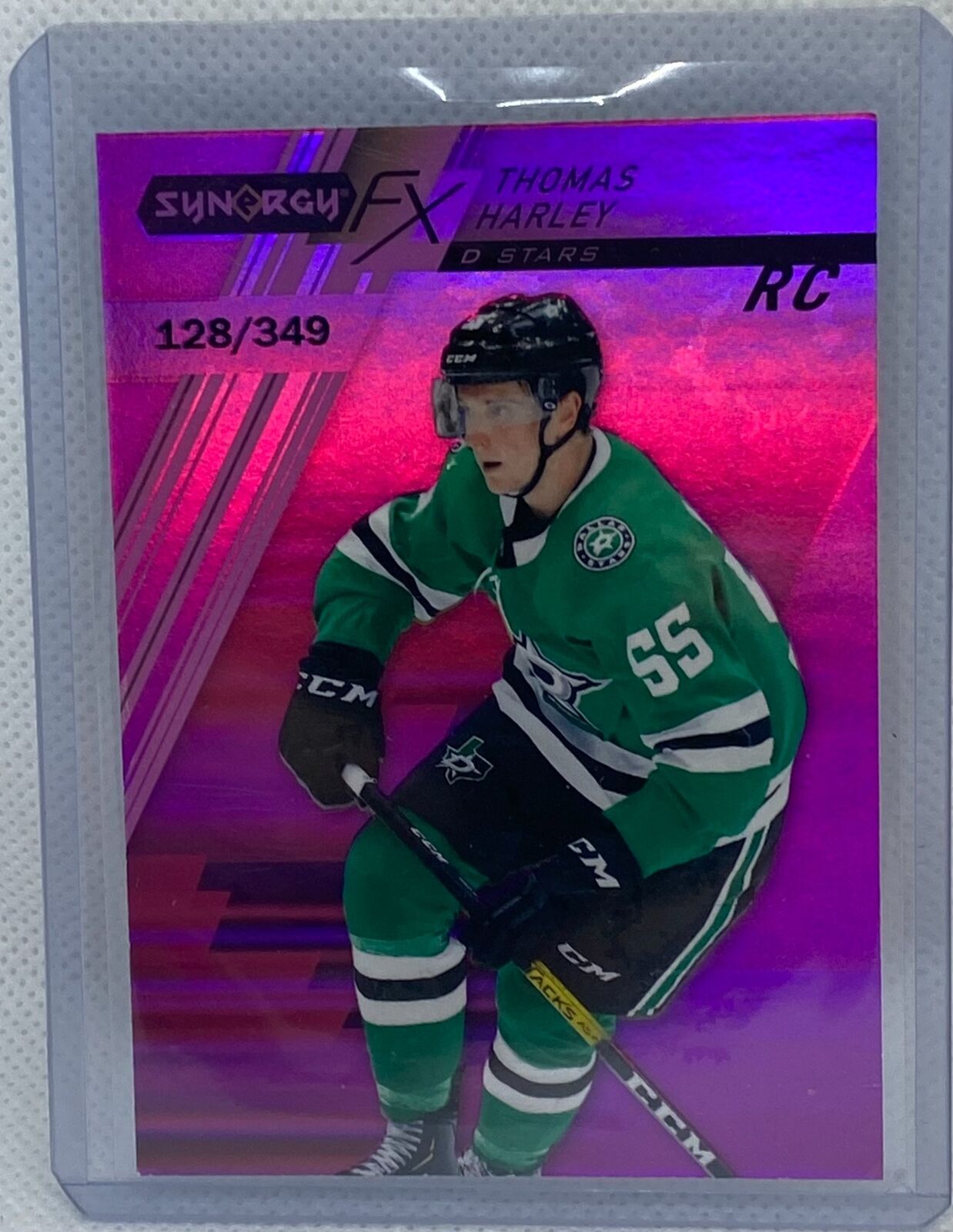 THOMAS HARLEY 2020-21 UPPER DECK SYNERGY FX PURPLE RC #D 128/349