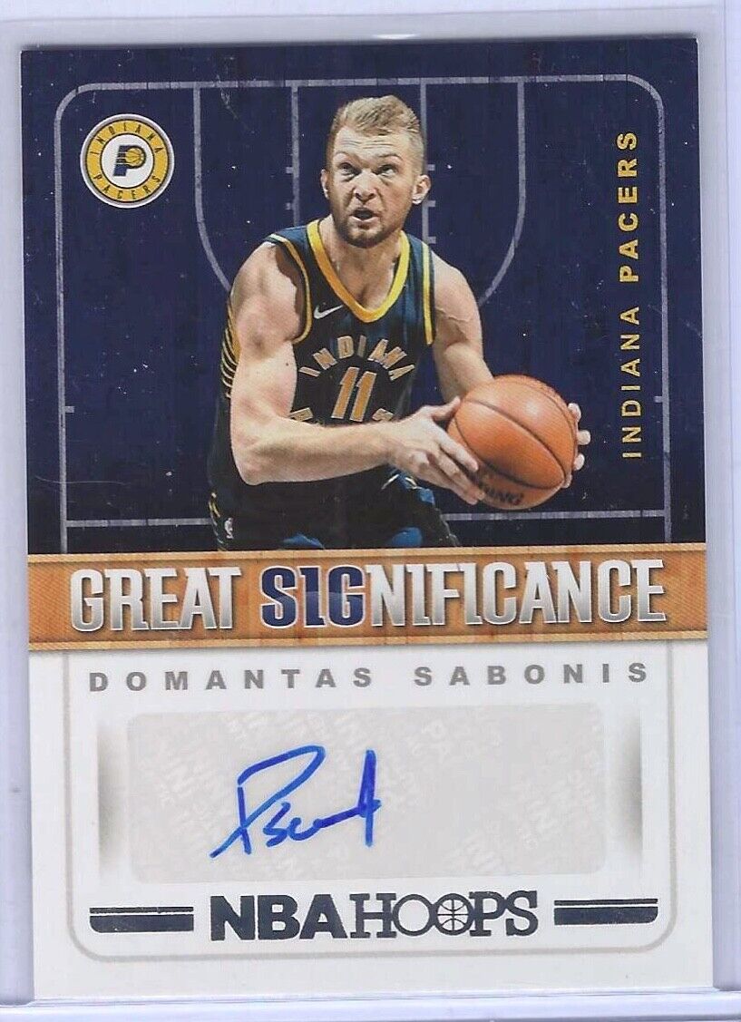 DOMANTAS SABONIS 2018-19 PANINI NBA HOOPS GREAT SIGNIFICANCE AUTO #GS-DS