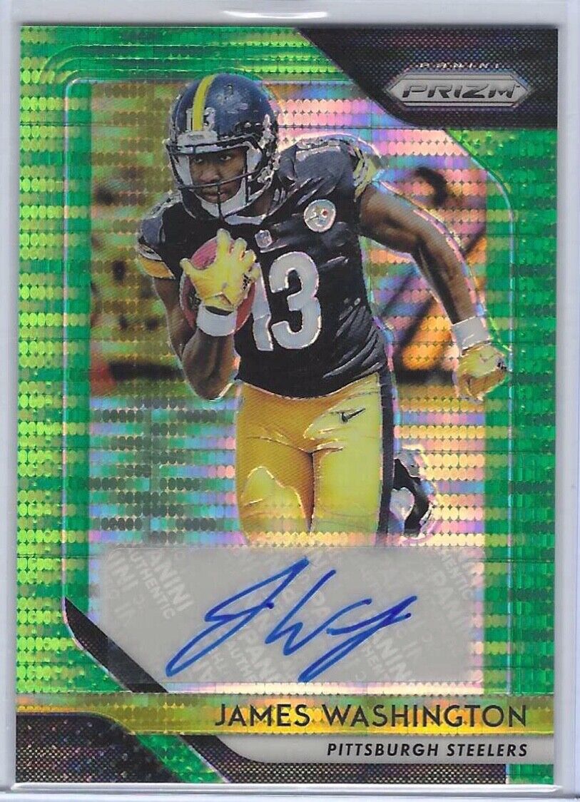 JAMES WASHINGTON 2018 PANINI PRIZM GREEN PULSAR PRIZM AUTO RC #RA-JW