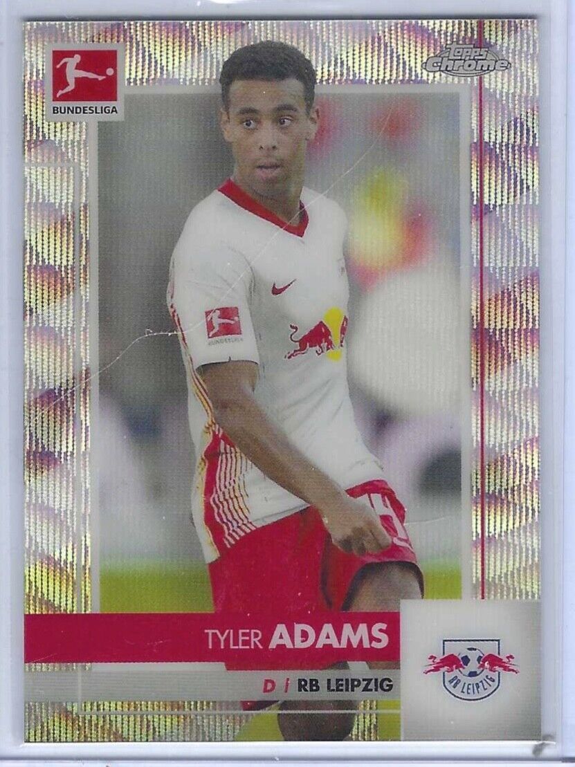 TYLER ADAMS 2020-21 TOPPS CHROME BUNDESLIGA WAVE REFRACTOR #D /250
