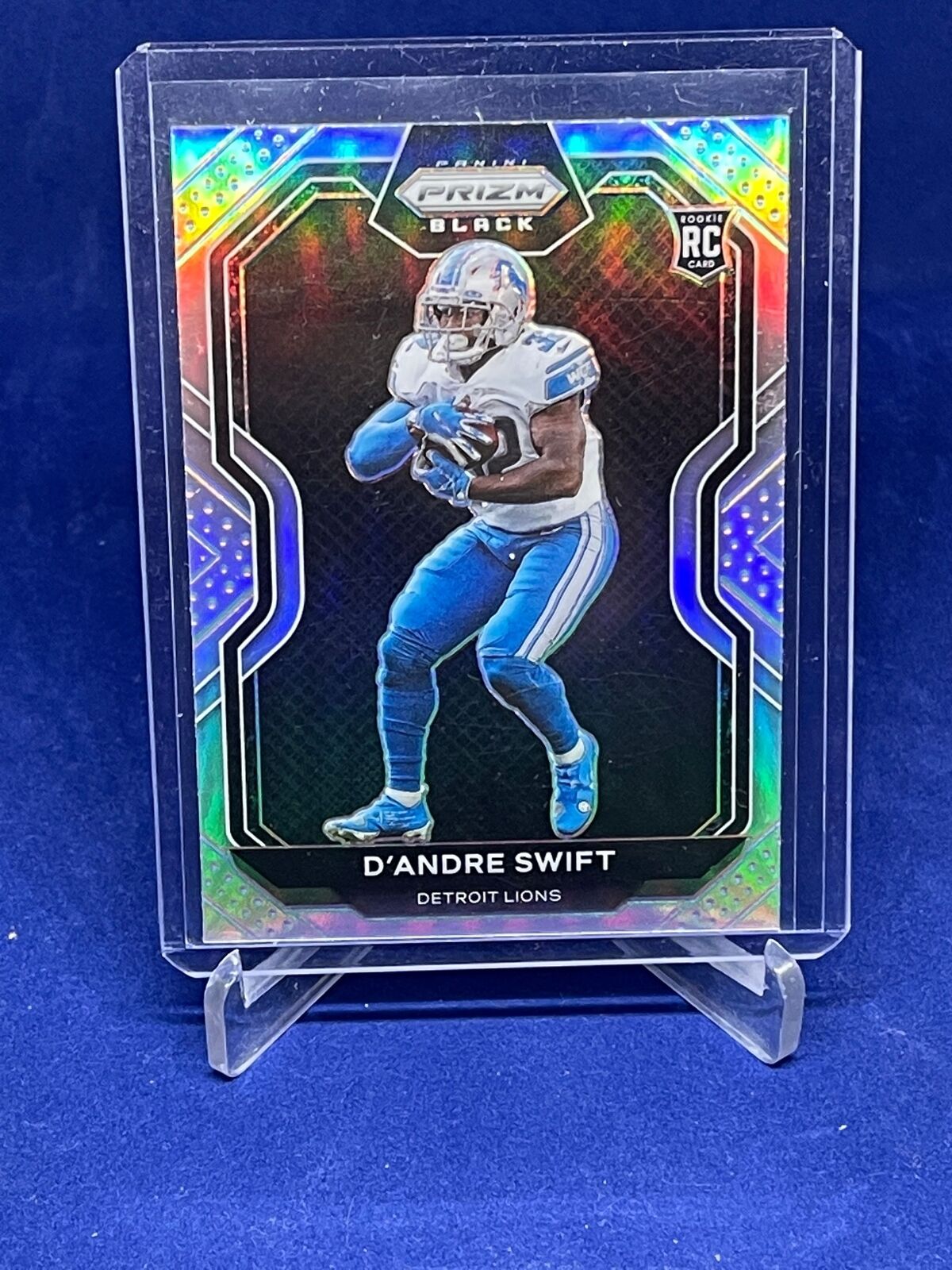 D'ANDRE SWIFT 2020 PANINI CHRONICLES PRIZM BLACK SILVER PRIZM ROOKIE RC
