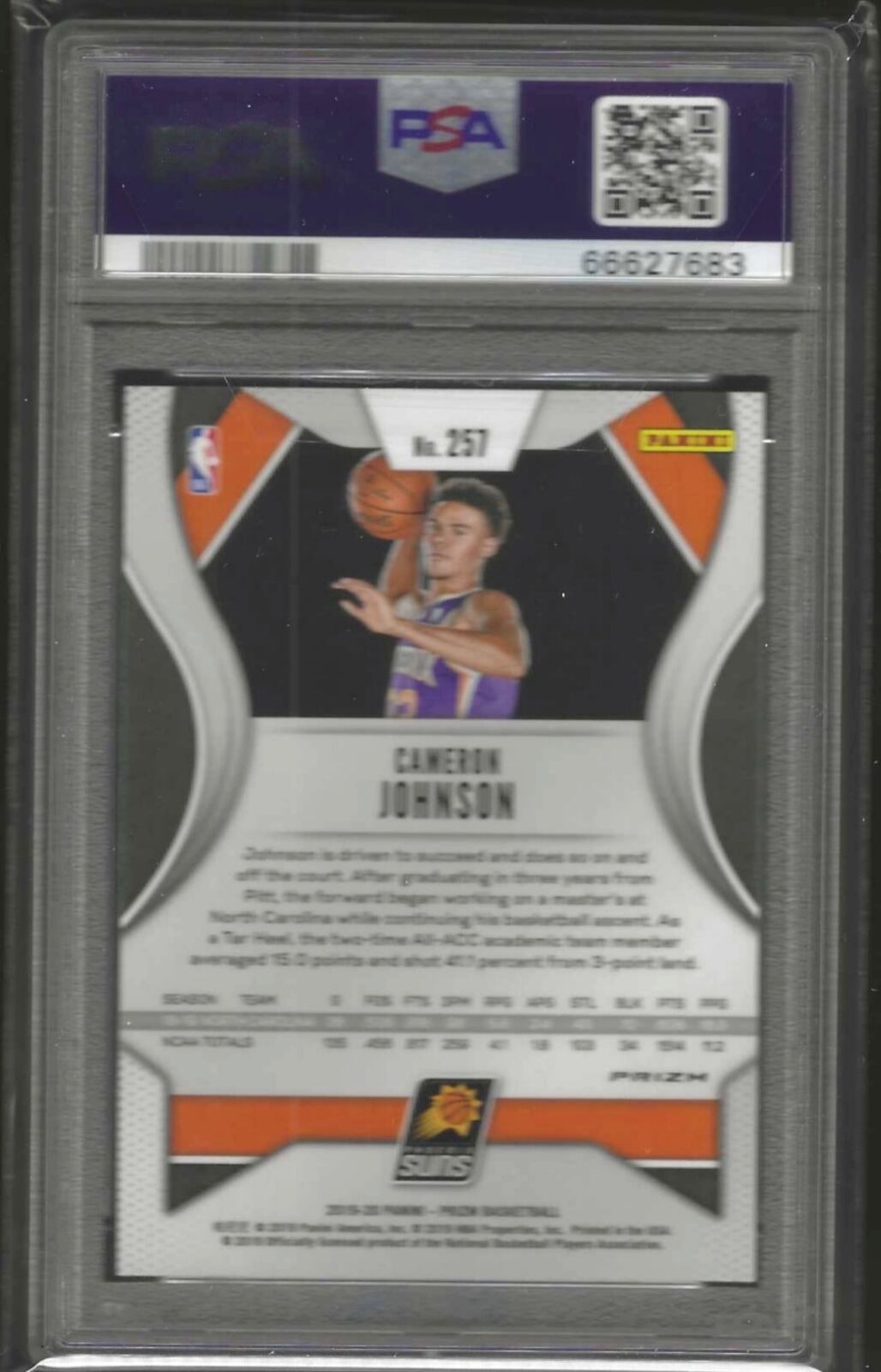 CAMERON JOHNSON 2019-20 PANINI PRIZM SILVER DISCO VARIATION RC SP PSA 10 GEM