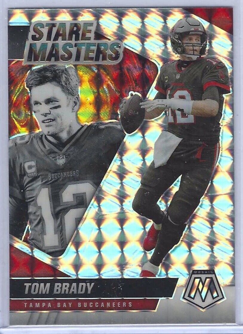 TOM BRADY 2021 PANINI MOSAIC SILVER MOSAIC PRIZM STARE MASTERS #SM5