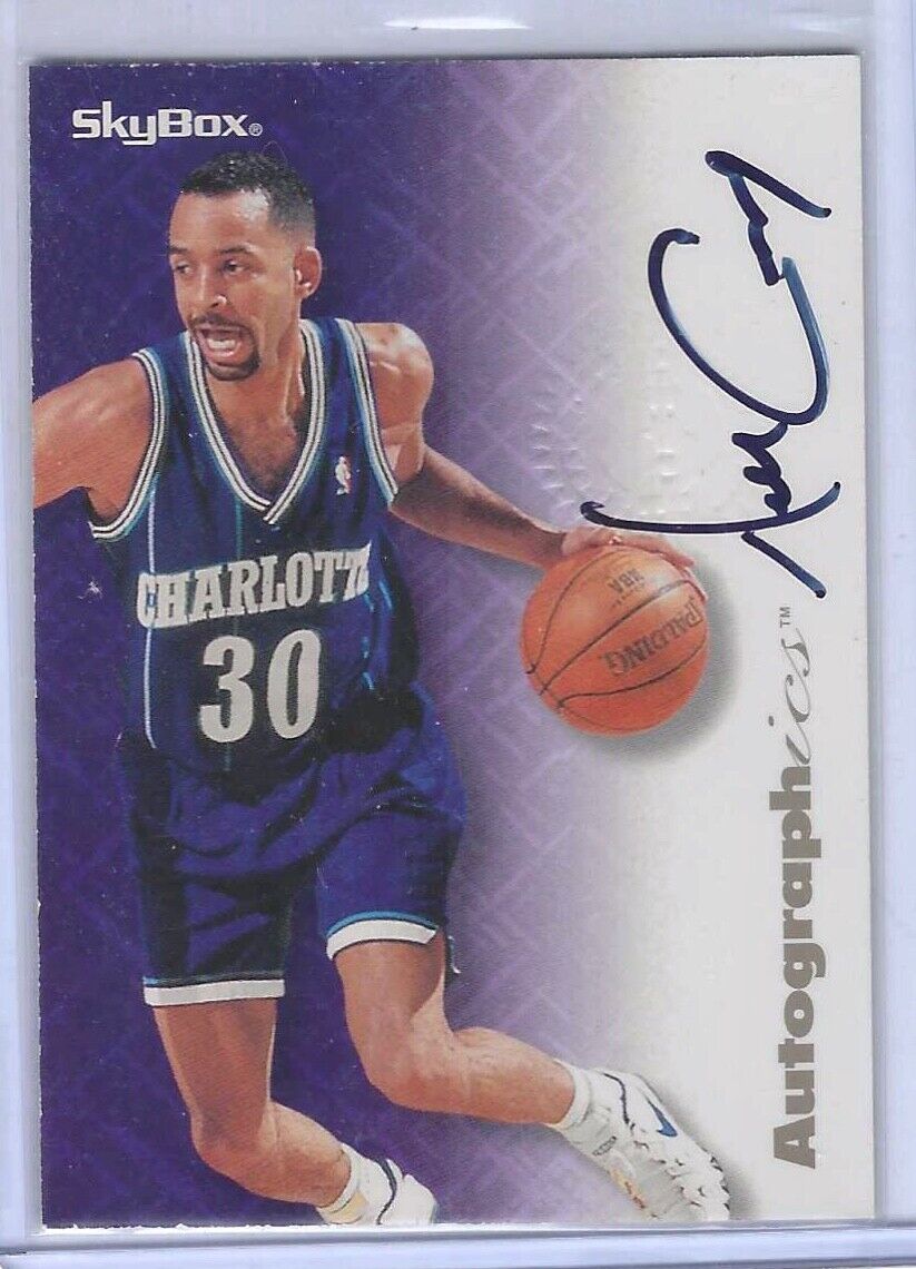 DELL CURRY 1996 SKYBOX AUTOGRAPHICS ON CARD AUTO