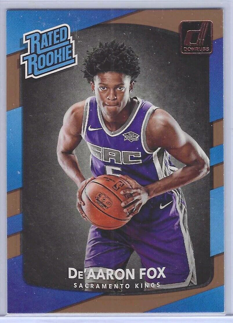 DE'AARON FOX 2017-18 PANINI DONRUSS TRUE RATED ROOKIE RC #196