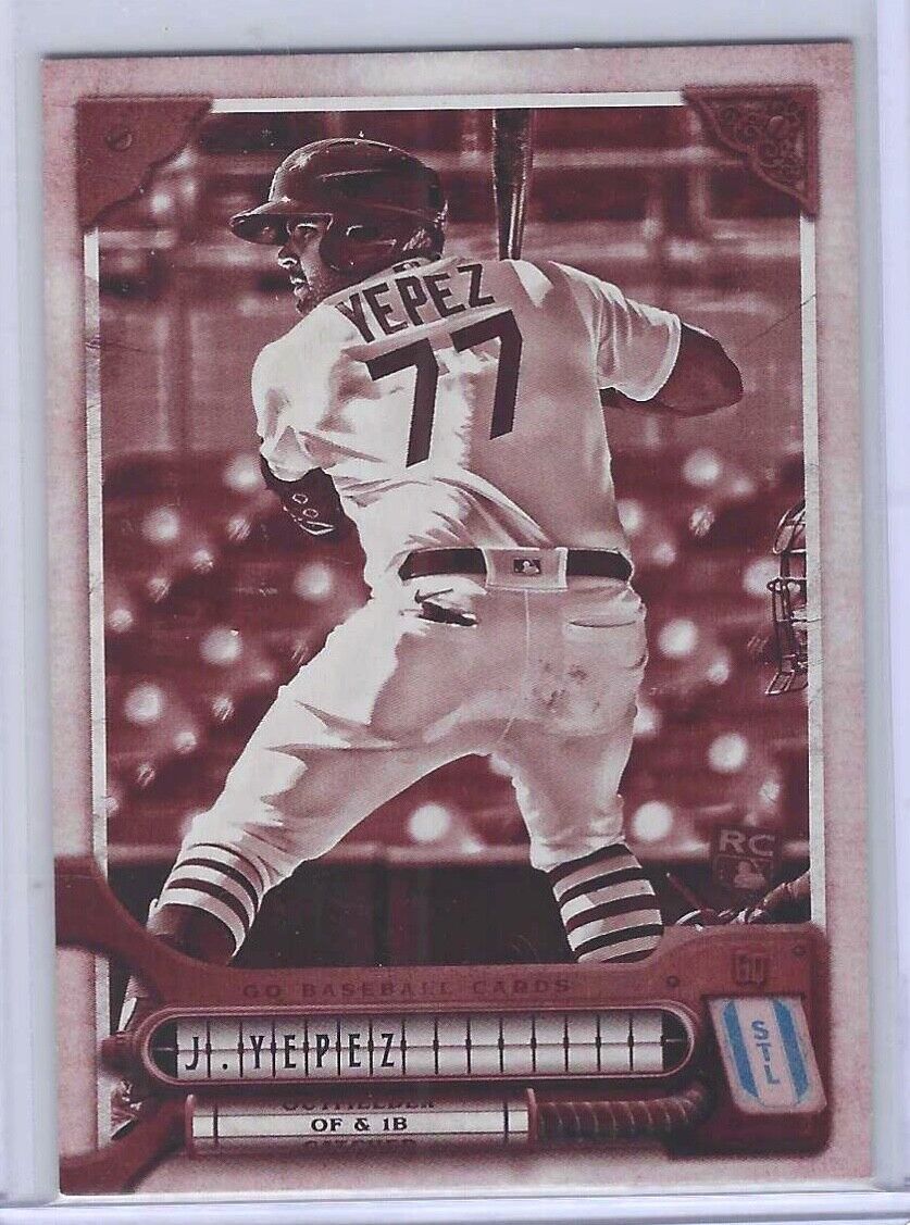 JUAN YEPEZ 2022 TOPPS GYPSY QUEEN SEPIA ROOKIE RC #D 99/99