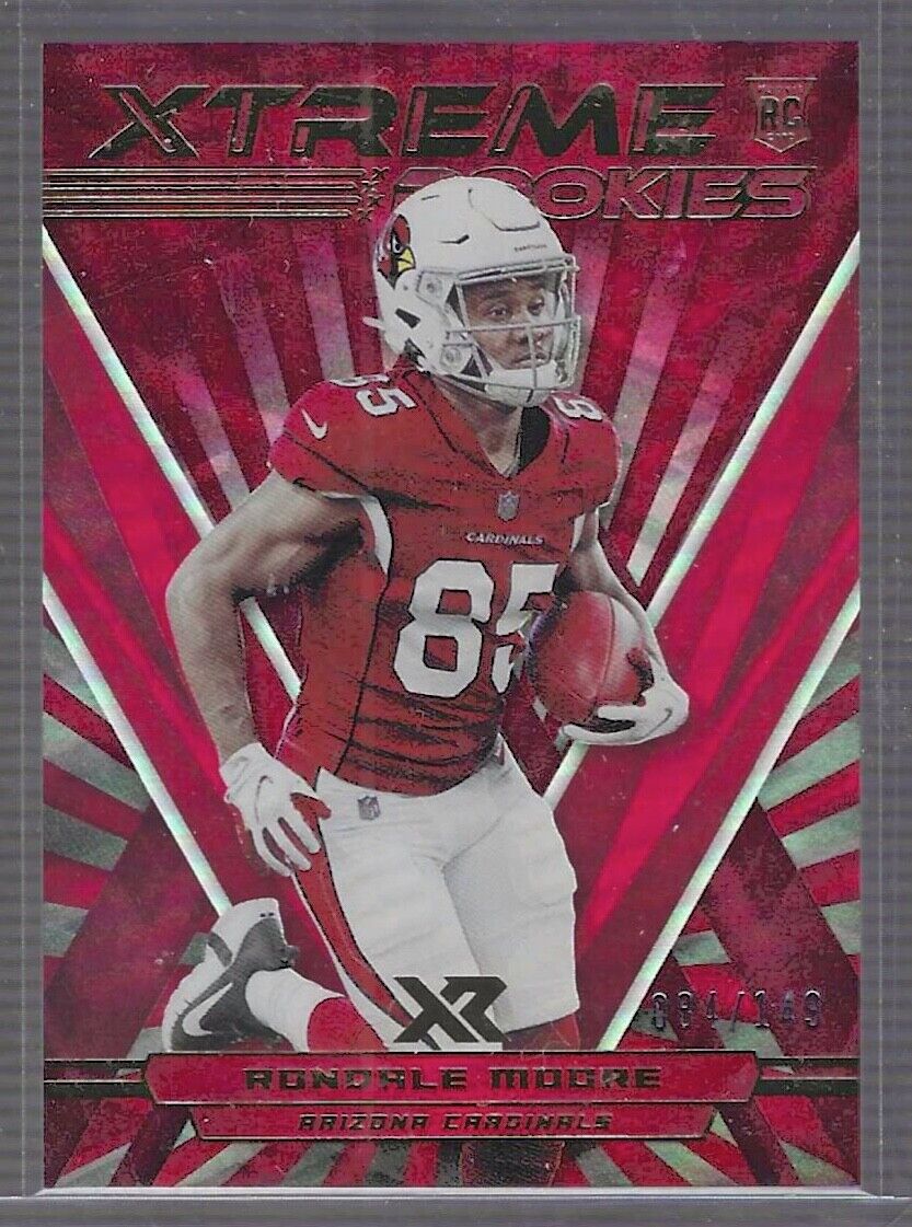 RONDALE MOORE 2021 PANINI XR ORANGE FOIL XTREME ROOKIES RC #D /149