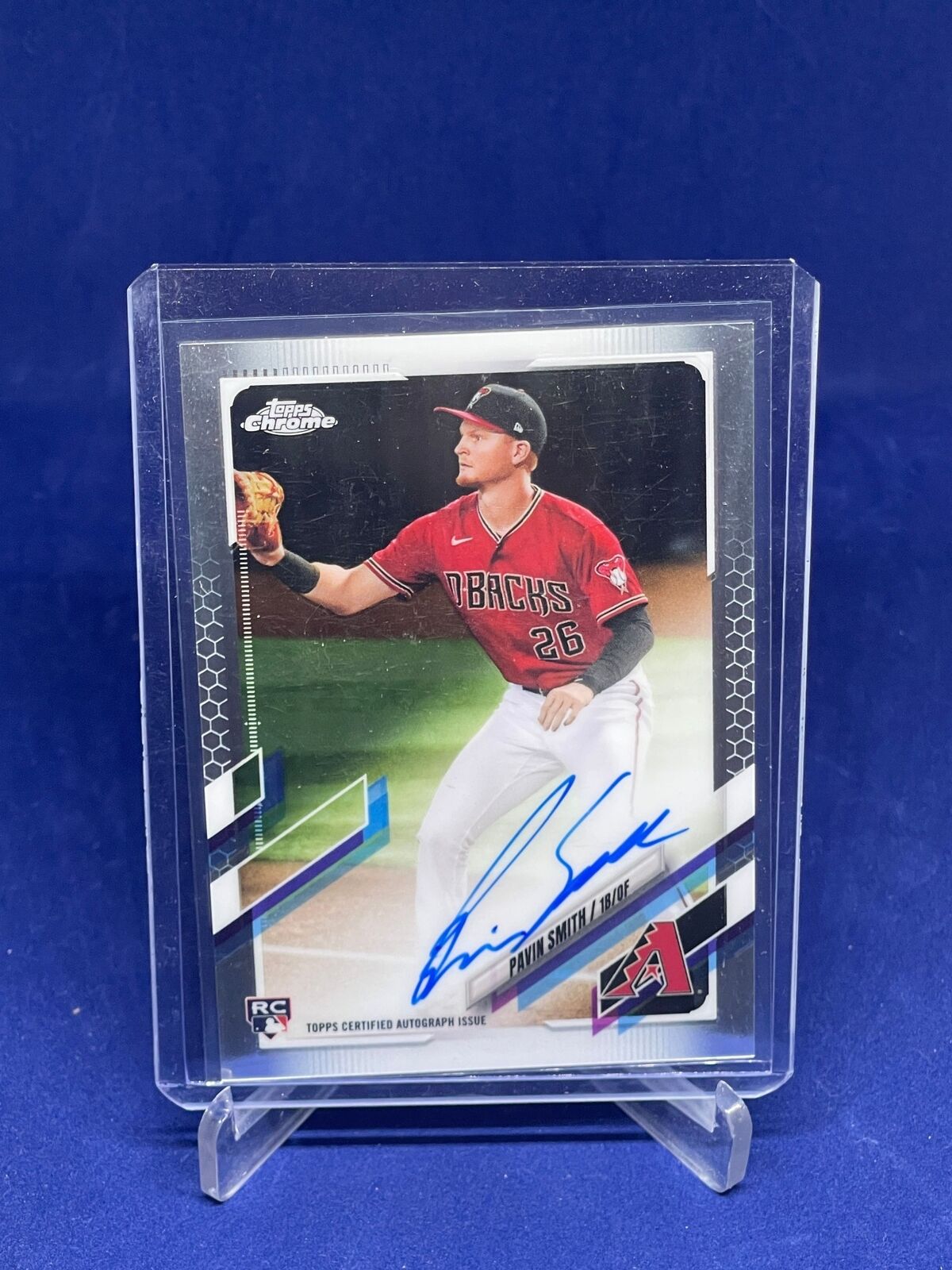 PAVIN SMITH 2021 TOPPS CHROME ON CARD AUTO ROOKIE RC