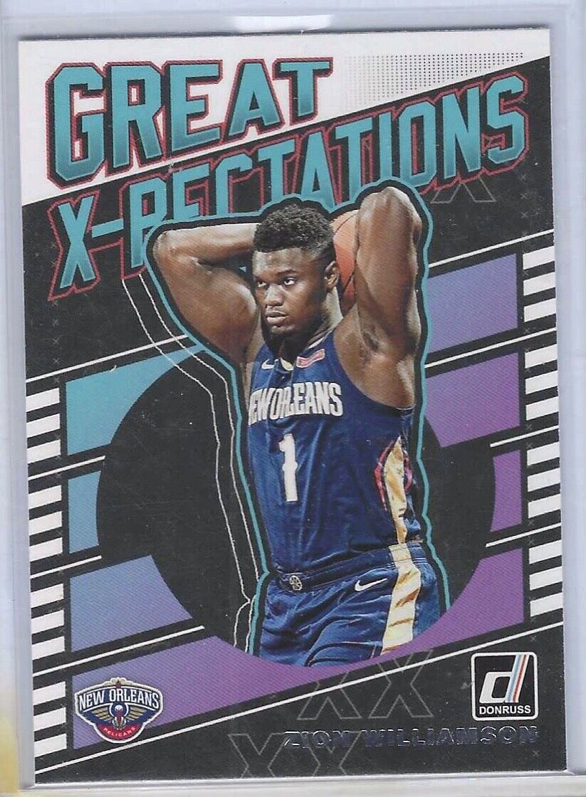ZION WILLIAMSON 2019 PANINI DONRUSS GREAT X-PECTATIONS ROOKIE RC #7