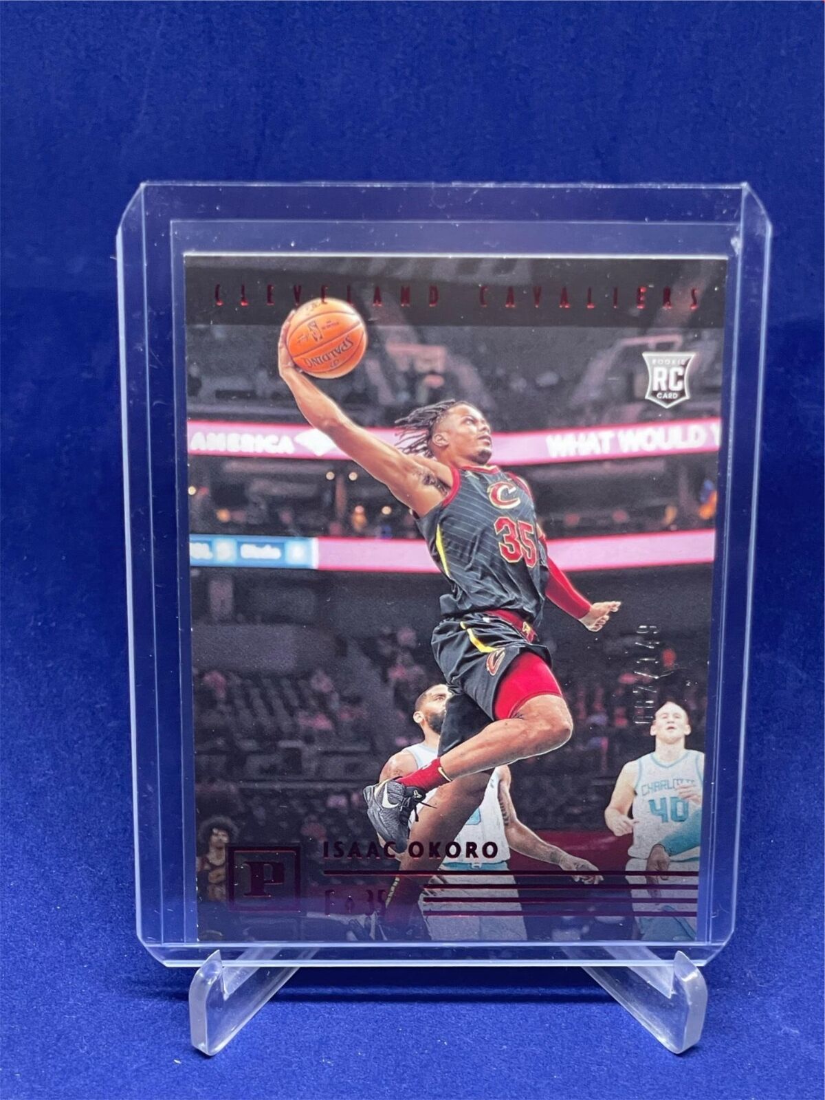 ISAAC OKORO 2020-21 PANINI CHRONICLES RED ROOKIE RC #D 87/149