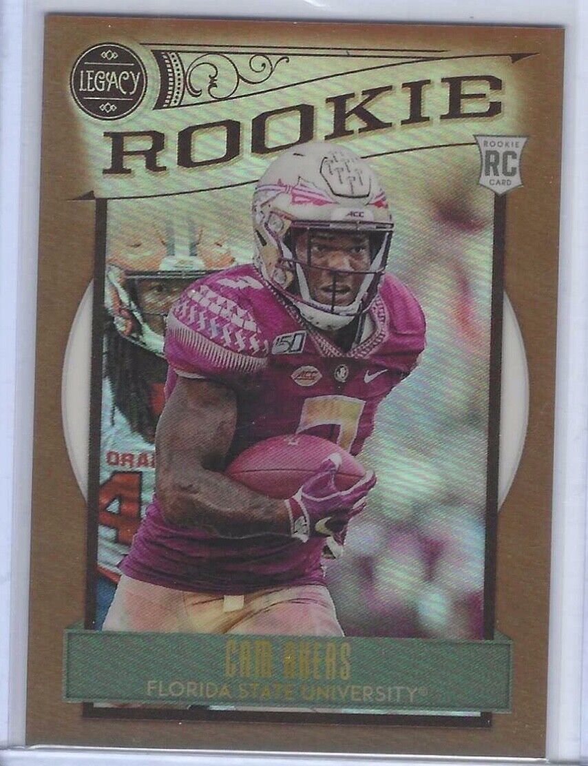CAM AKERS 2020 PANINI LEGACY BRONZE PRIZM ROOKIE RC #D 017/100