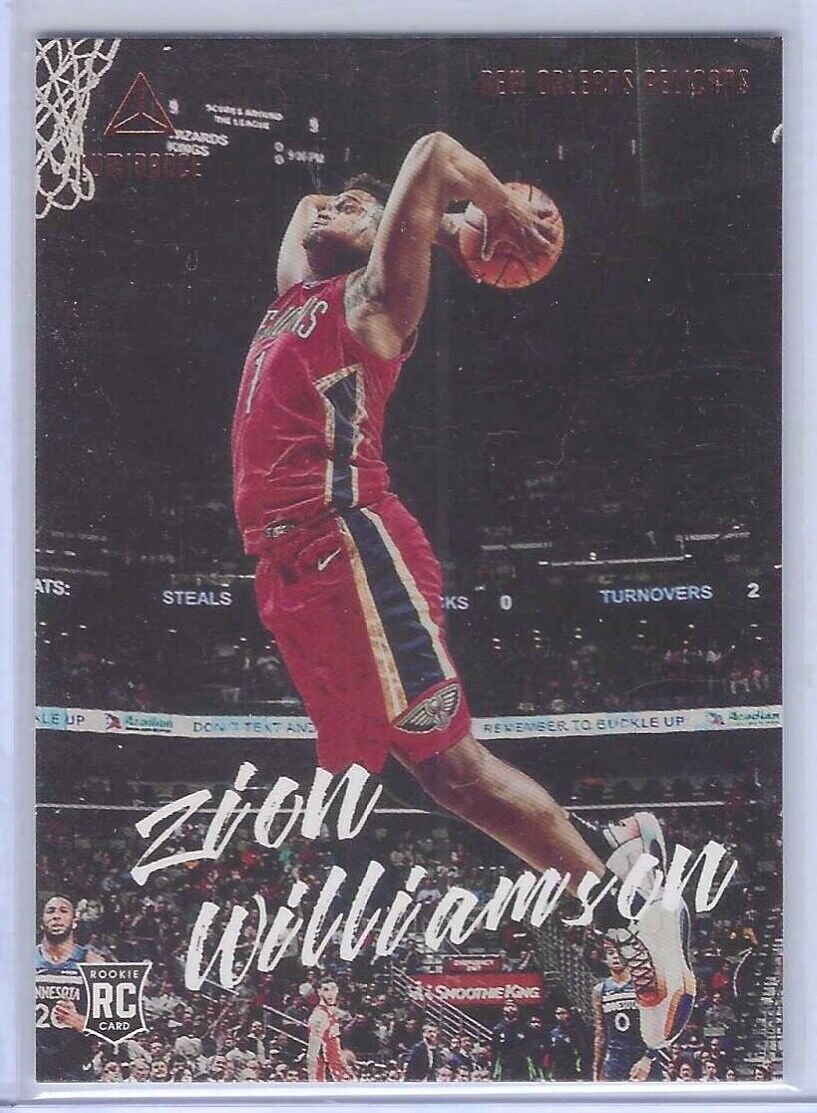 ZION WILLIAMSON 2019 PANINI CHRONICLES LUMINANCE BRONZE FOIL ROOKIE RC #143