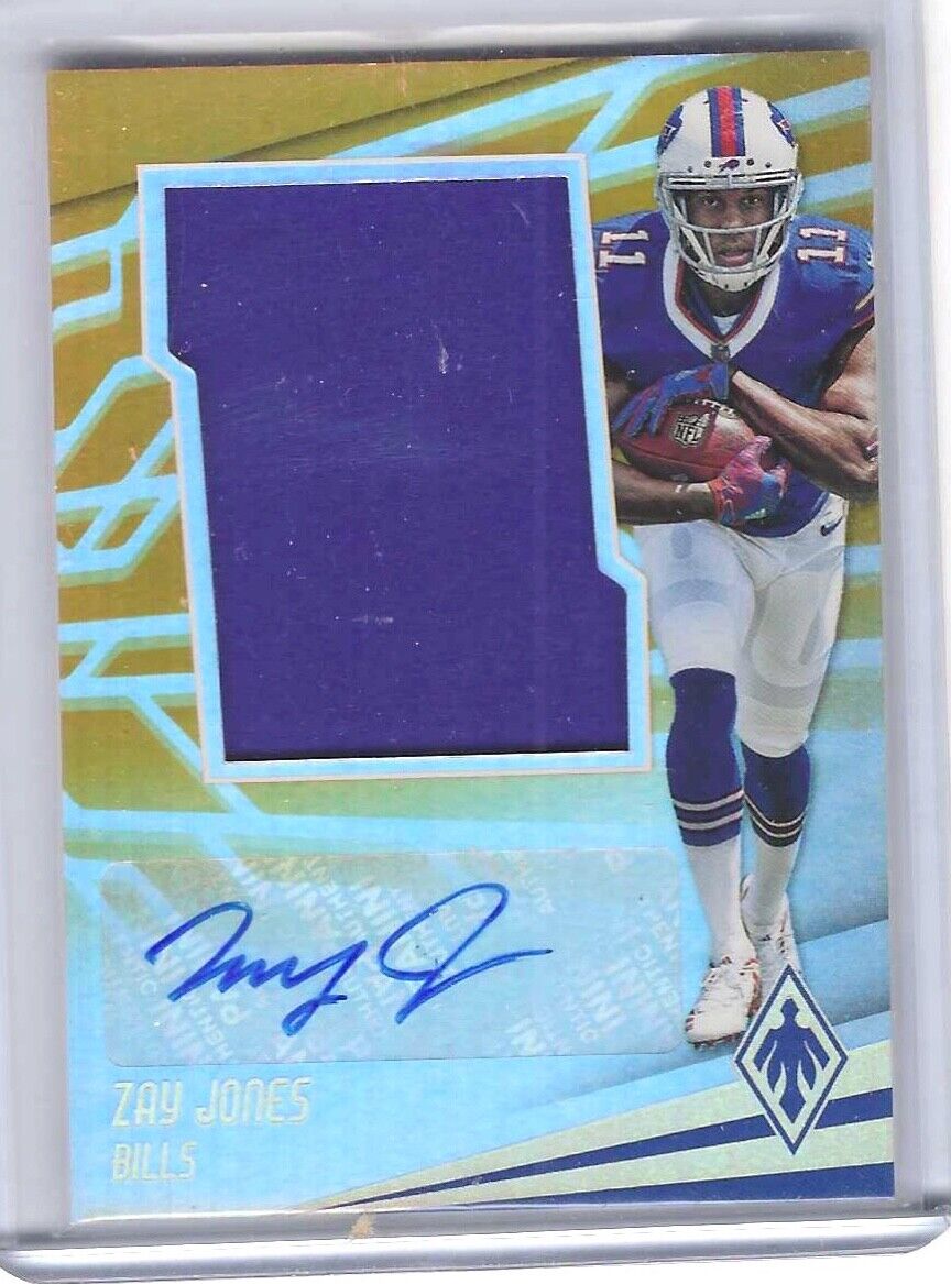 ZAY JONES 2017 PANINI PHOENIX ORANGE ROOKIE JUMBO JERSEY AUTO RC #D 03/49