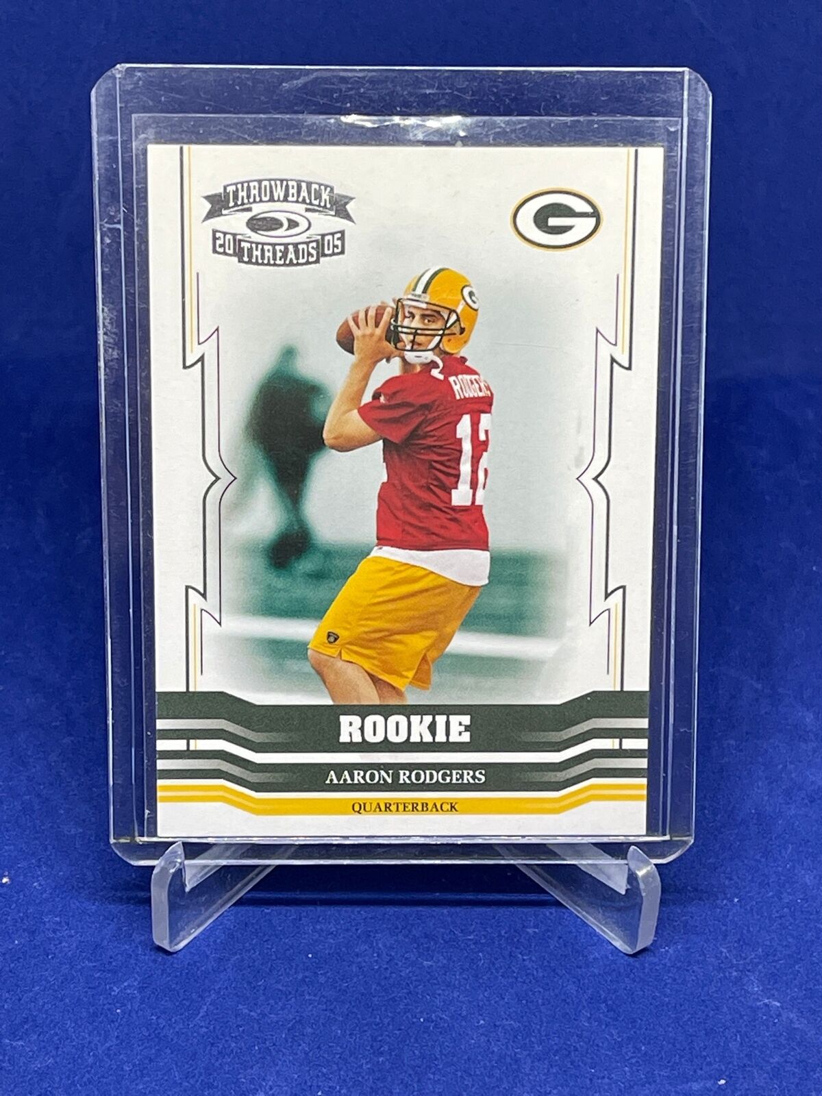 AARON RODGERS 2005 DONRUSS THROWBACK THREADS ROOKIE RC #D 85/999