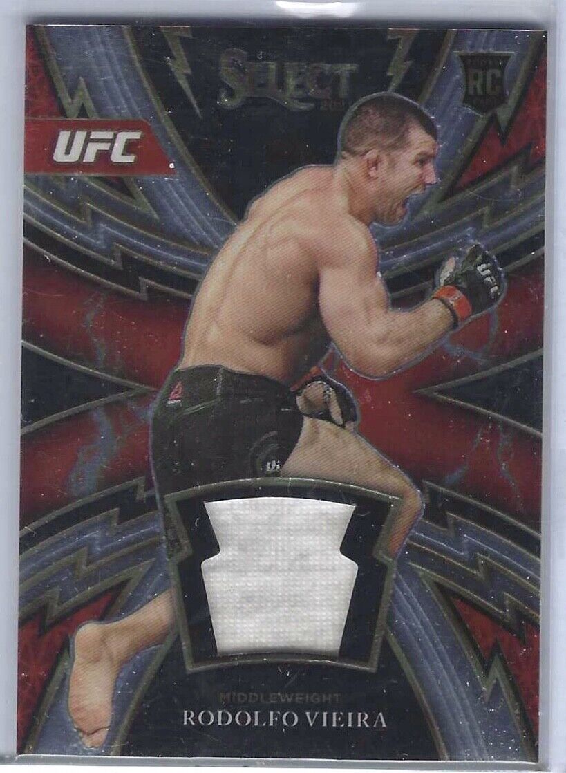 RODOLFO VIEIRA 2021 PANINI SELECT UFC MIDDLEWEIGHT ROOKIE PATCH RC #D 76/149