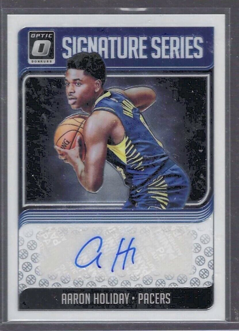 AARON HOLIDAY 2018-19 DONRUSS OPTIC SIGNATURE SERIES AUTO RC #SG-AHD