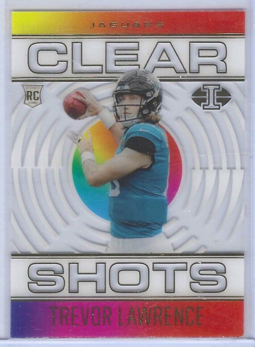 TREVOR LAWRENCE 2021 PANINI ILLUSIONS CLEAR SHOTS ACETATE RC #CS-16