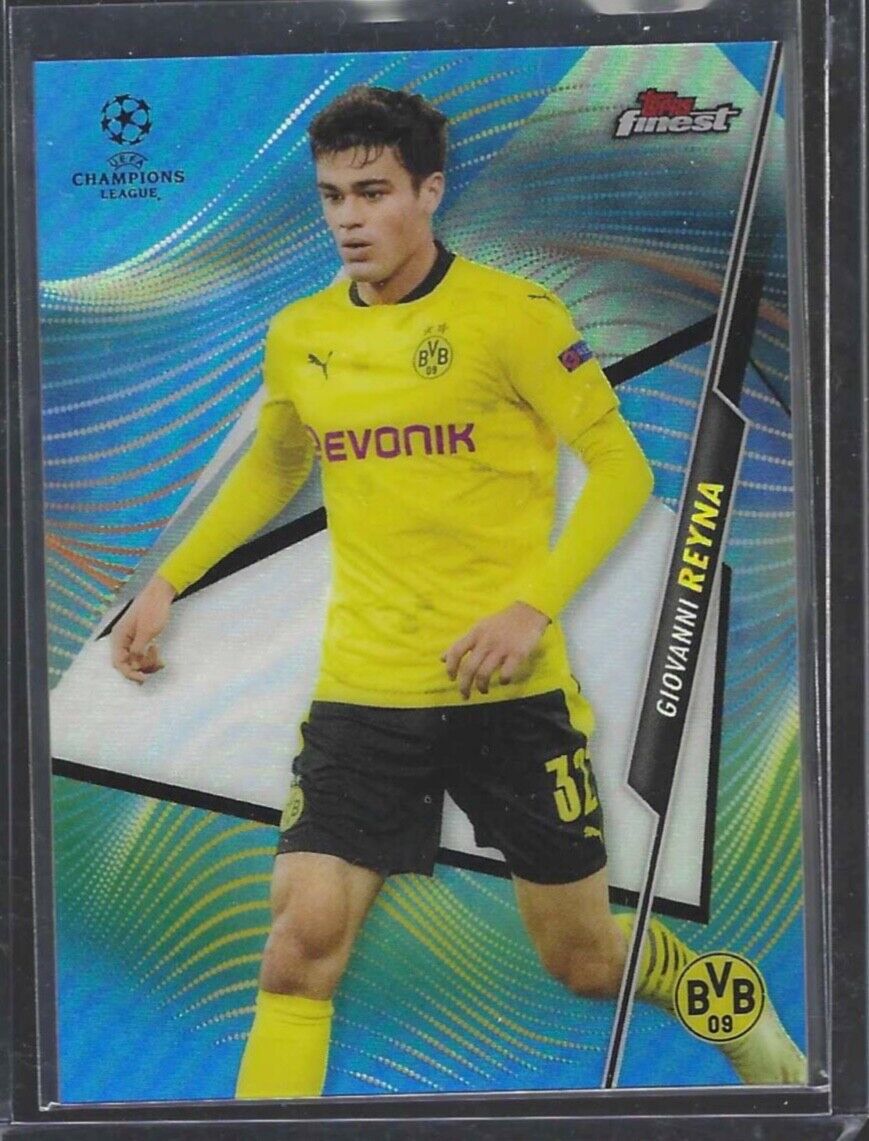 GIOVANNI REYNA 2020-21 TOPPS FINEST BLUE REFRACTOR #D /150