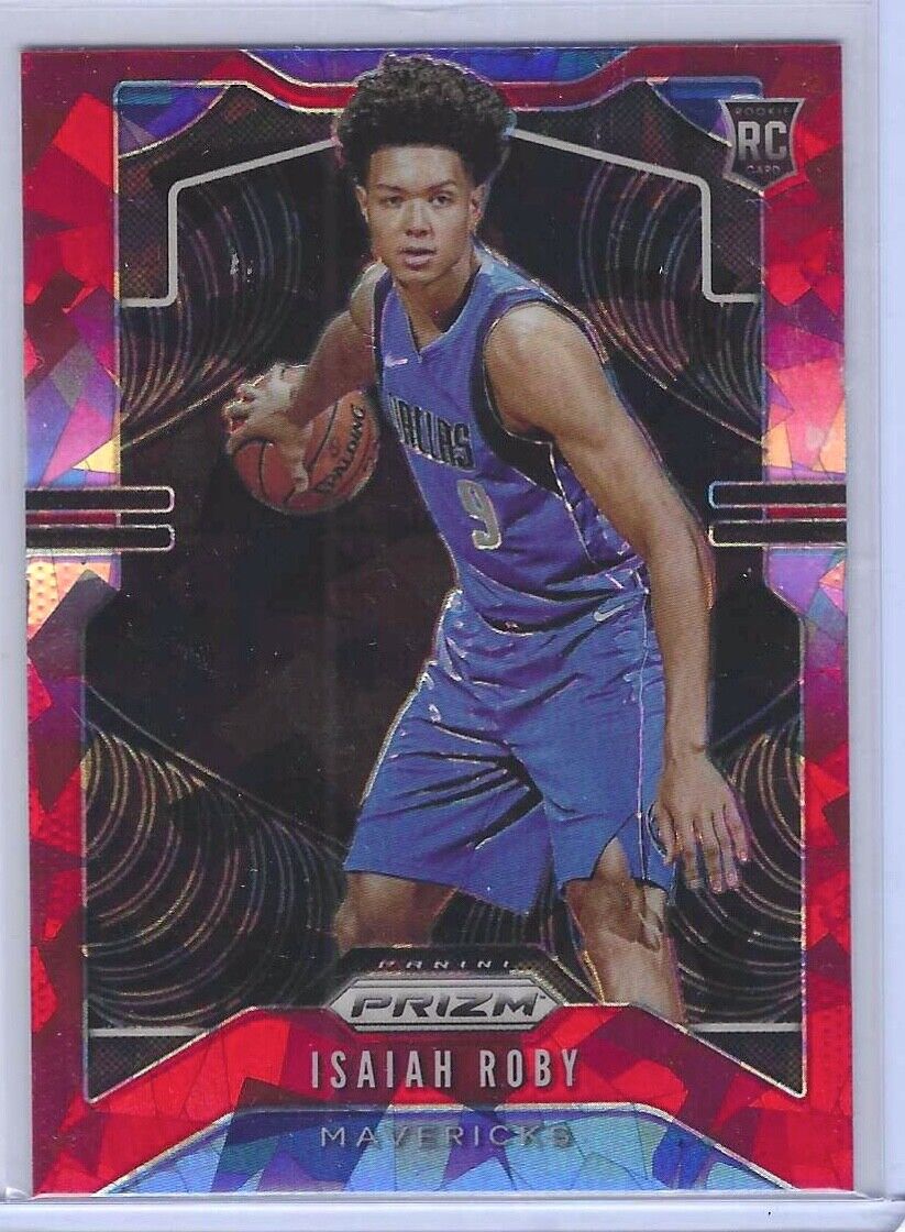 ISAIAH ROBY 2019-20 PANINI PRIZM RED CRACKED ICE PRIZM ROOKIE RC #283