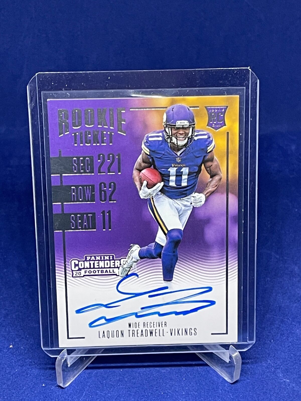 LAQUON TREADWELL 2016 PANINI CONTENDERS ROOKIE TICKET ON CARD AUTO RC #326