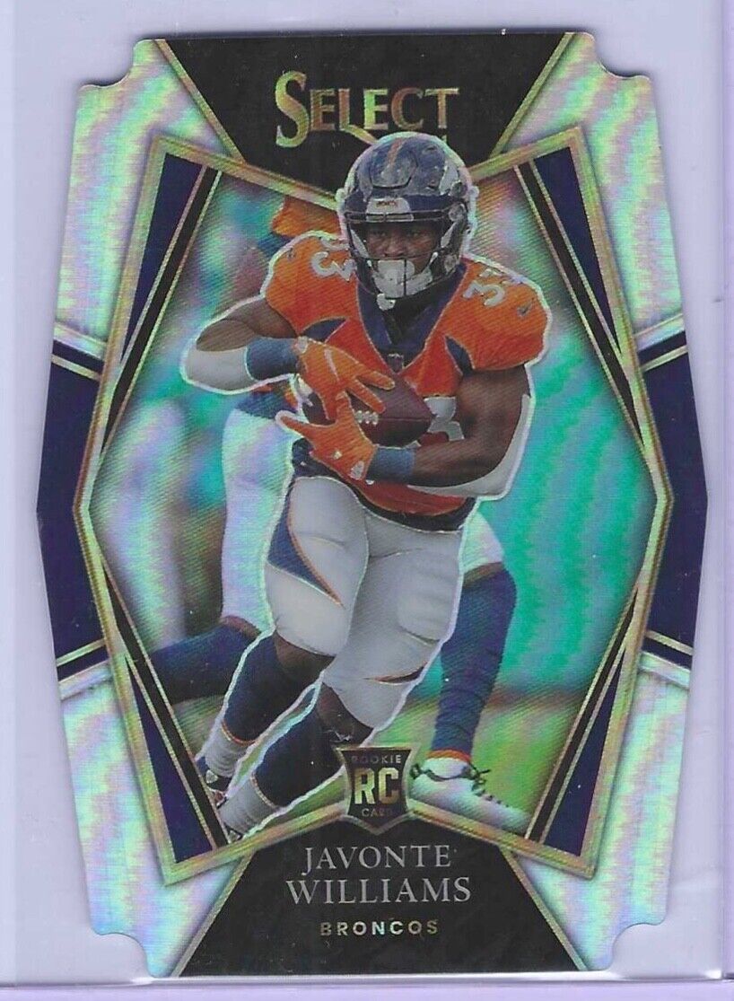 JAVONTE WILLIAMS 2021 PANINI SELECT PREMIER LEVEL SILVER PRIZM DIE CUT RC #157
