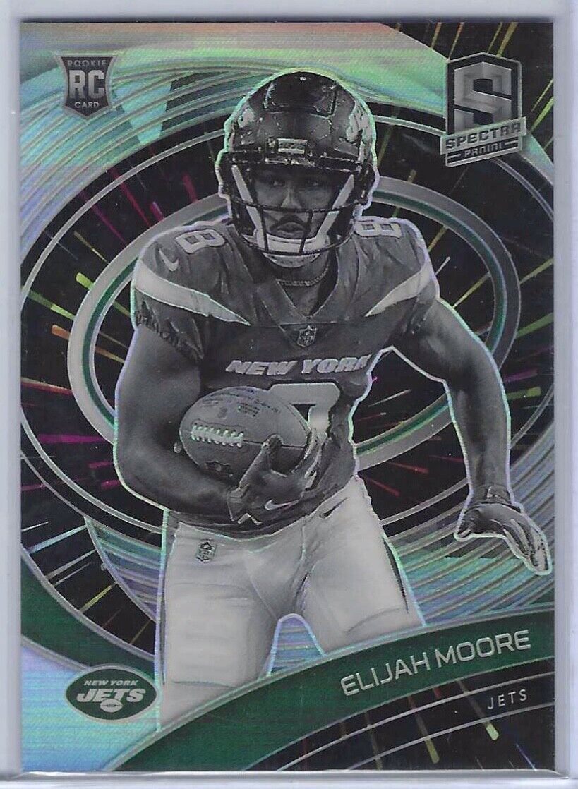ELIJAH MOORE 2021 PANINI SPECTRA HYPER NEGATIVE VARIATION PRIZM RC #D 71/75