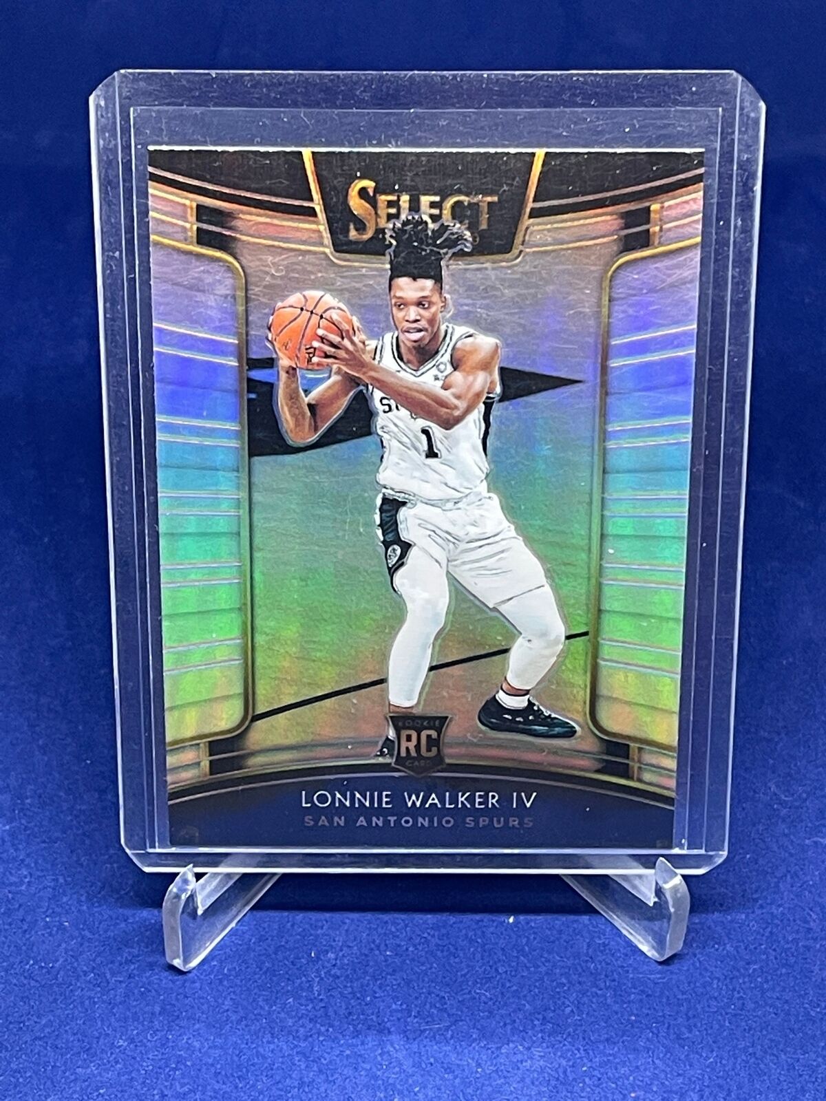 LONNIE WALKER IV 2018-19 PANINI SELECT SILVER PRIZM ROOKIE RC #77
