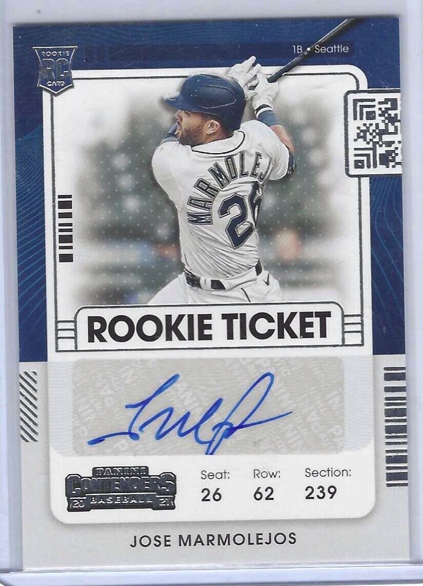 JOSE MARMOLEJOS 2021 PANINI CONTENDERS BASE ROOKIE TICKET AUTO RC #197