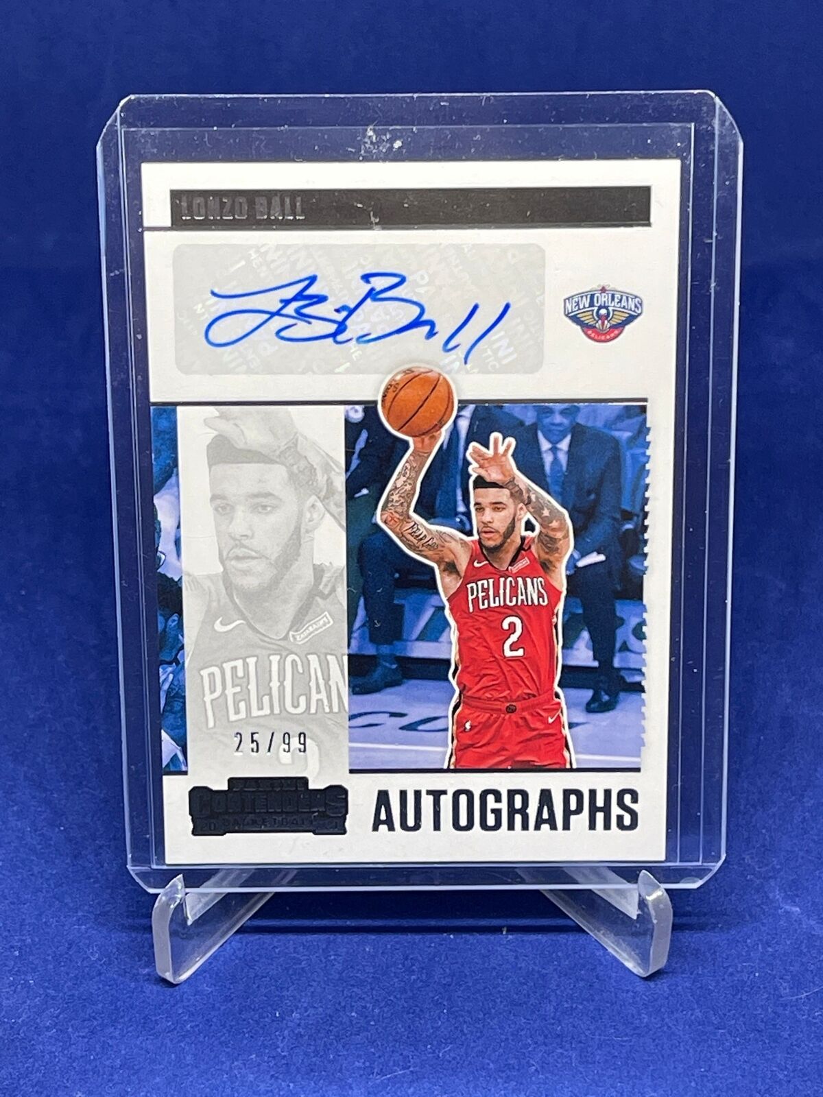 LONZO BALL 2020-21 PANINI CONTENDERS AUTOGRAPHS AUTO #D 25/99