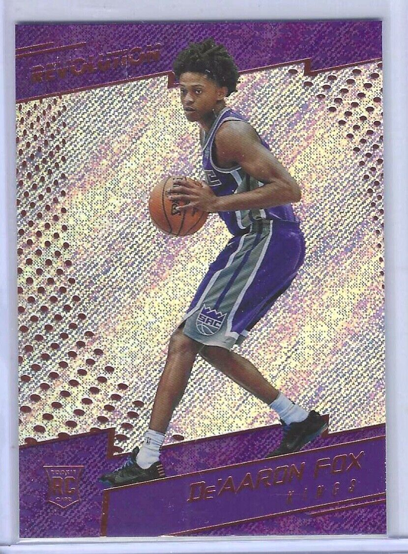 DE'AARON FOX 2017-18 PANINI REVOLUTION ROOKIE RC #141