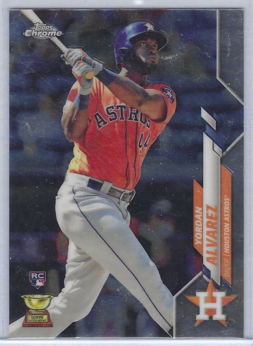 YORDAN ALVAREZ 2020 TOPPS CHROME BASE ROOKIE RC #200