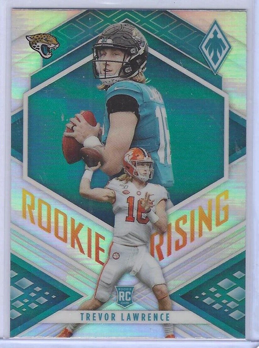 TREVOR LAWRENCE 2021 PANINI PHOENIX SILVER PRIZM ROOKIE RISING RC #RIS-1