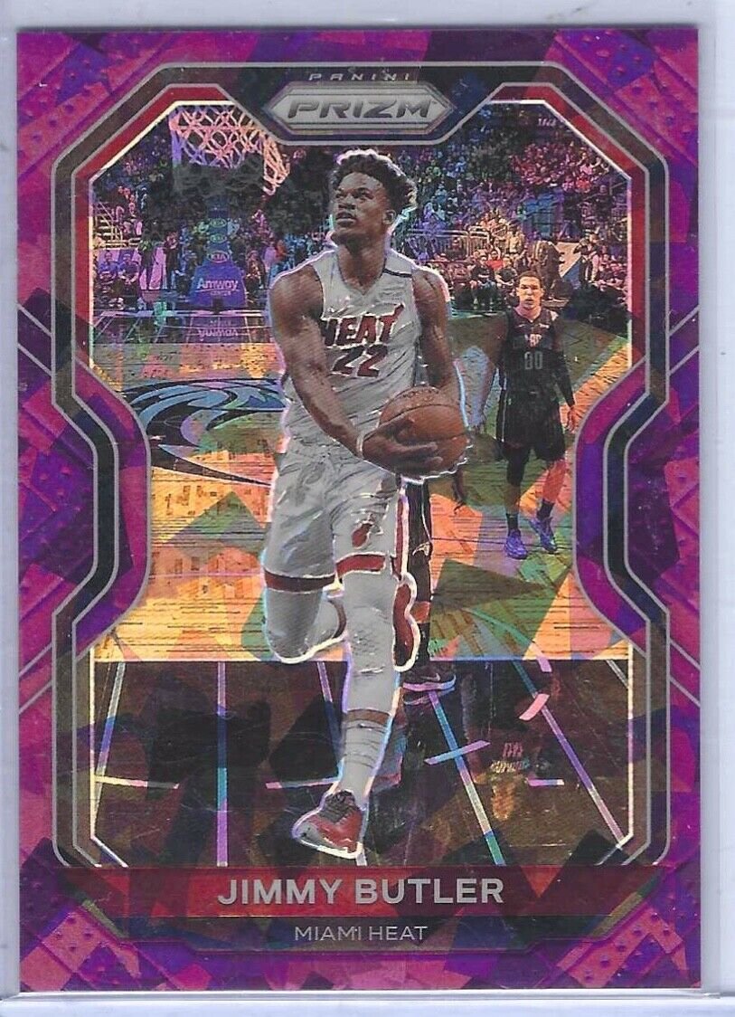 JIMMY BUTLER 2020-21 PANINI PRIZM PURPLE CRACKED ICE PRIZM #D 120/175