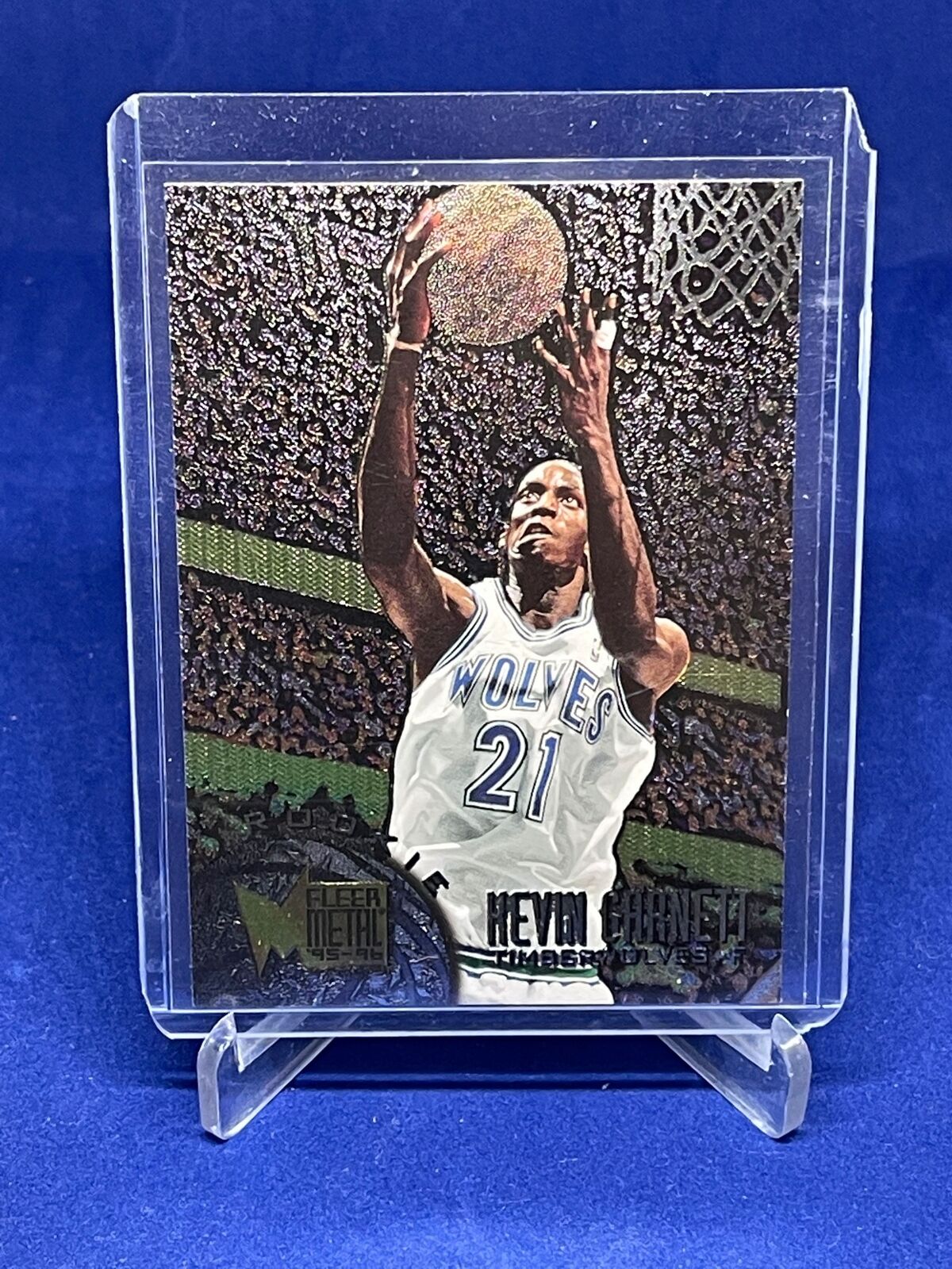 KEVIN GARNETT 1995-96 FLEER METAL TRUE ROOKIE RC #167