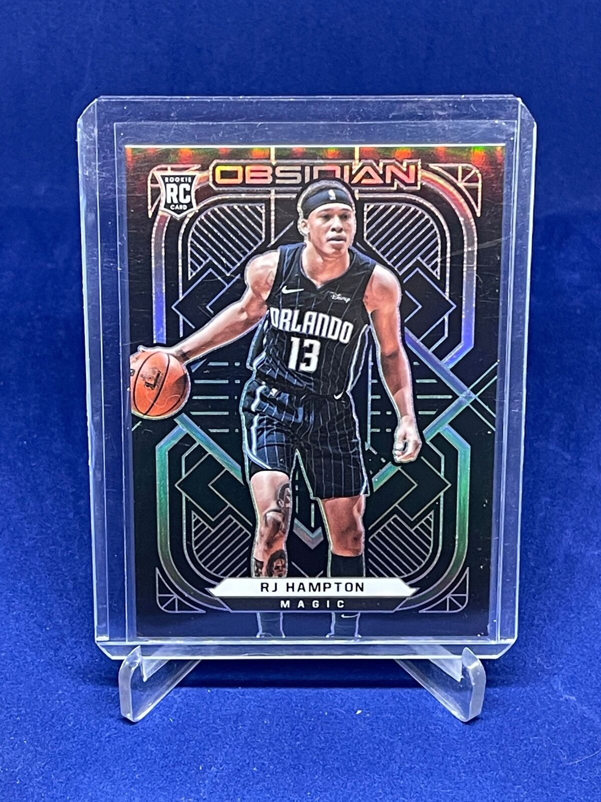 RJ HAMPTON 2020-21 PANINI OBSIDIAN ROOKIE RC #189