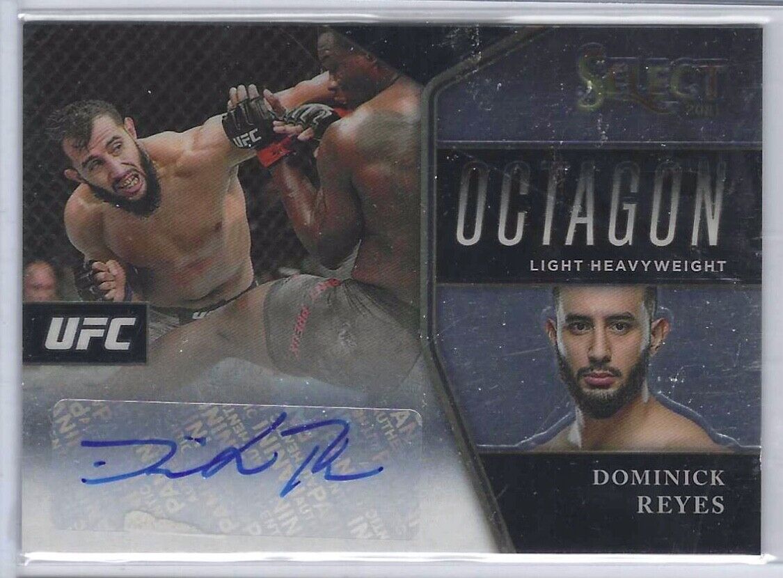 DOMINICK REYES 2021 PANINI SELECT LIGHT HEAVYWEIGHT OCTAGON AUTO #D 067/249