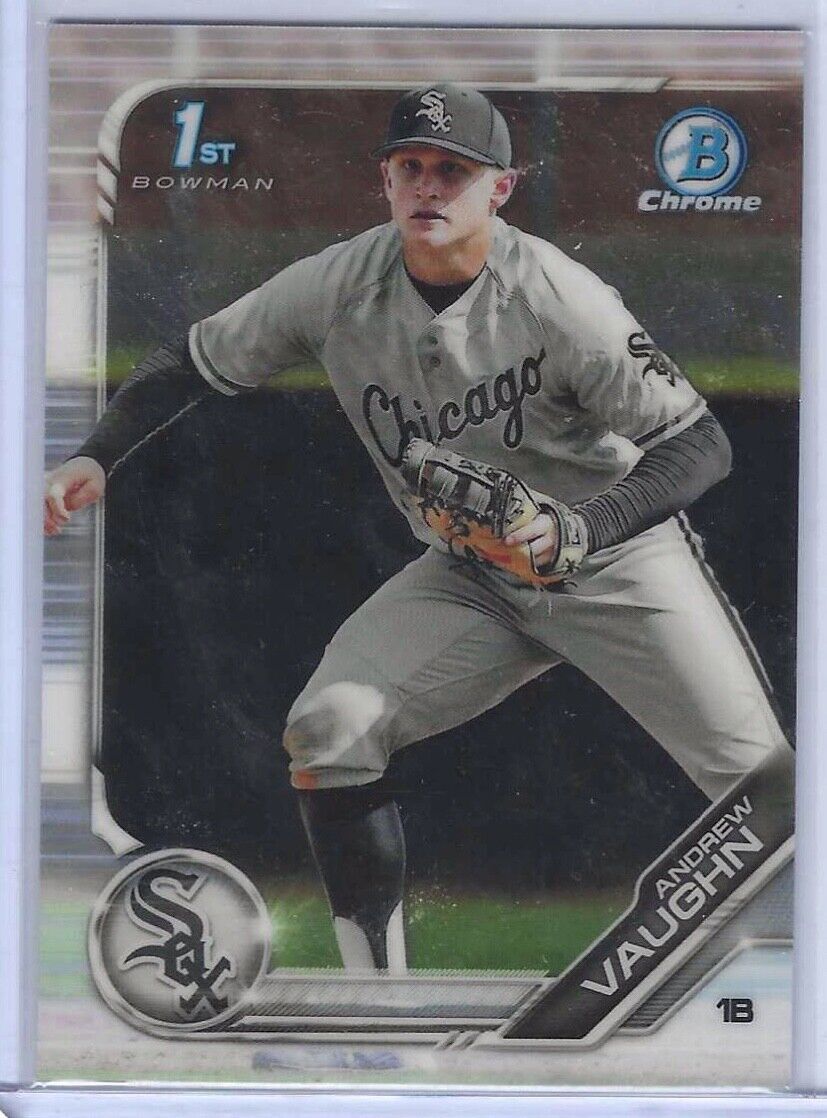 ANDREW VAUGHN 2019 BOWMAN CHROME 1ST BOWMAN PROSPECT #BDC-100