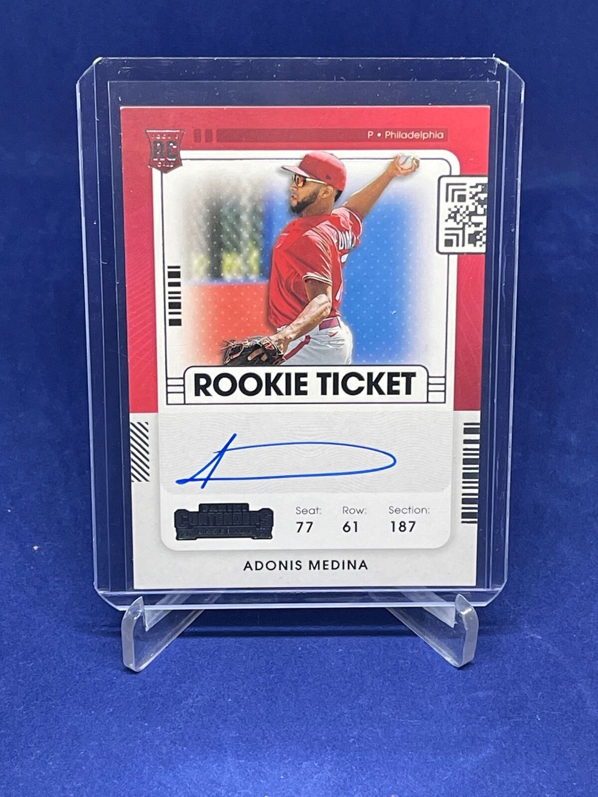 ADONIS MEDINA 2021 PANINI CONTENDERS ROOKIE TICKET AUTO RC #136