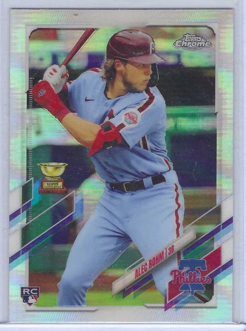 ALEC BOHM 2021 TOPPS CHROME SILVER REFRACTOR ROOKIE RC #119