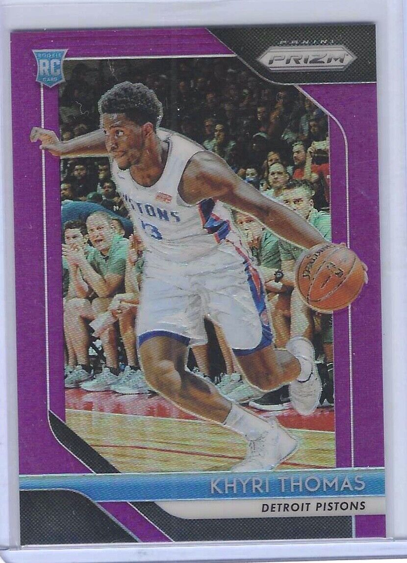 KHYRI THOMAS 2018-19 PANINI PRIZM PURPLE PRIZM ROOKIE RC #D 04/75
