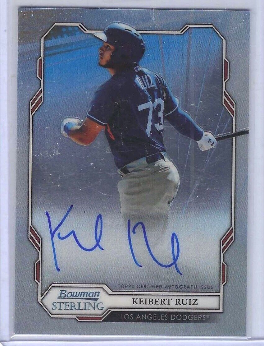 KEIBERT RUIZ 2019 BOWMAN STERLING PROSPECT ON CARD AUTO #BSPA-KR