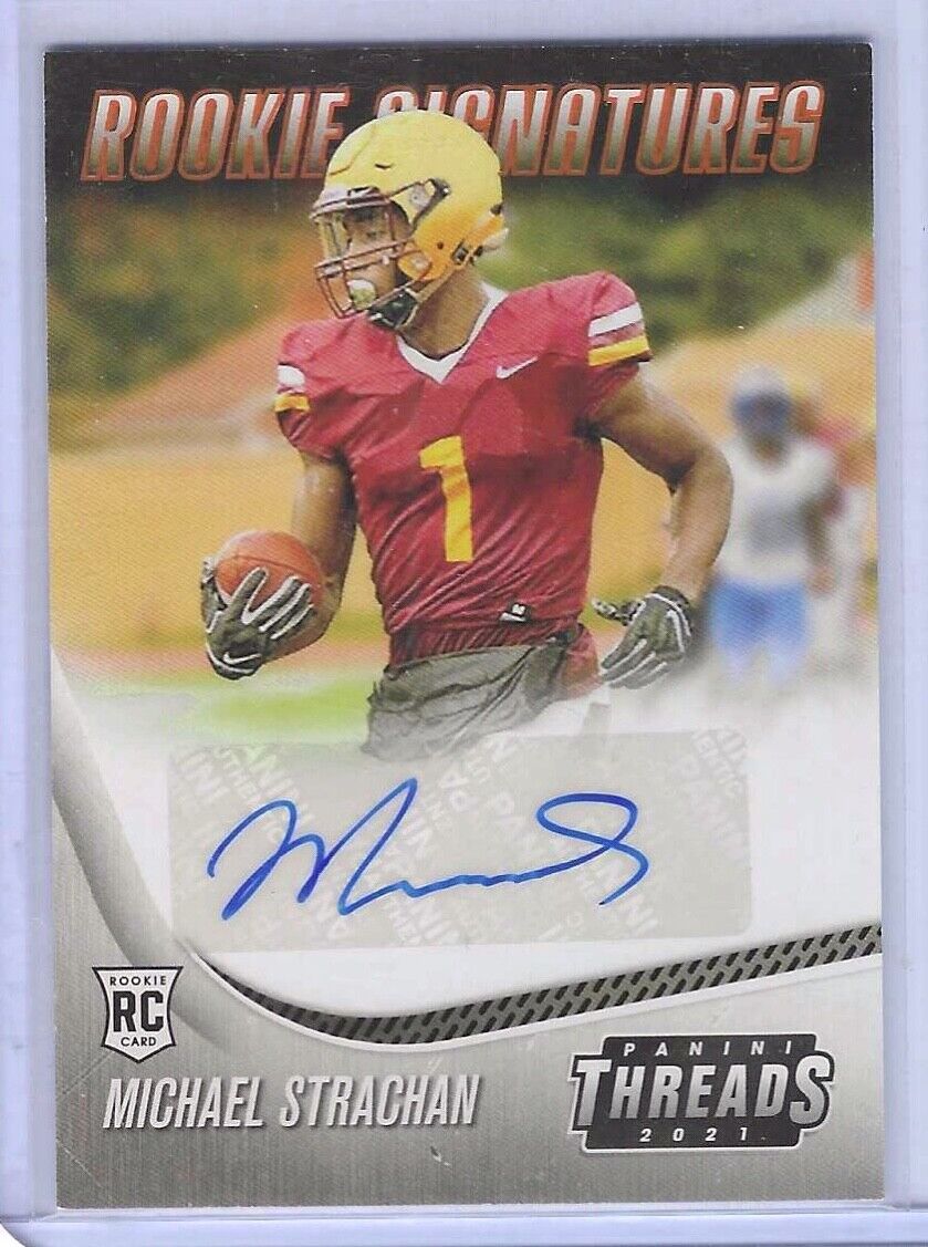 MICHAEL STRACHAN 2021 PANINI CHRONICLES THREADS ROOKIE AUTO RC #TS-MST
