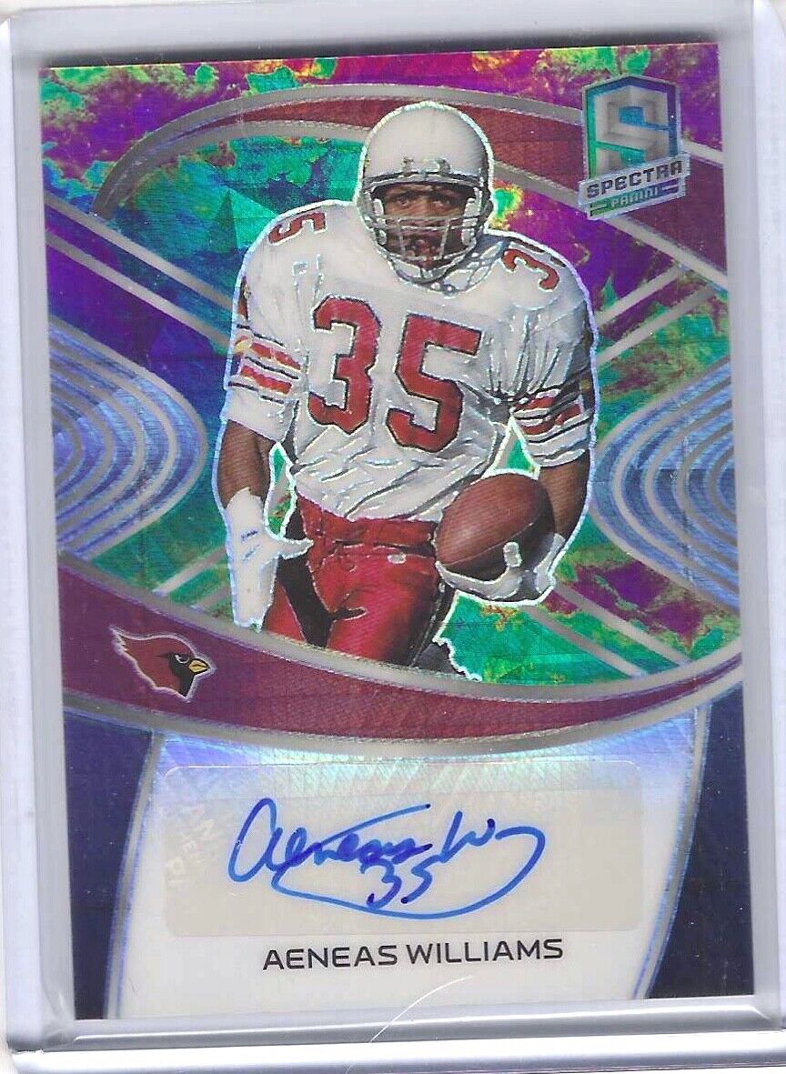AENEAS WILLIAMS 2021 PANINI SPECTRA GREEN CELESTIAL PRIZM AUTO #D 23/50