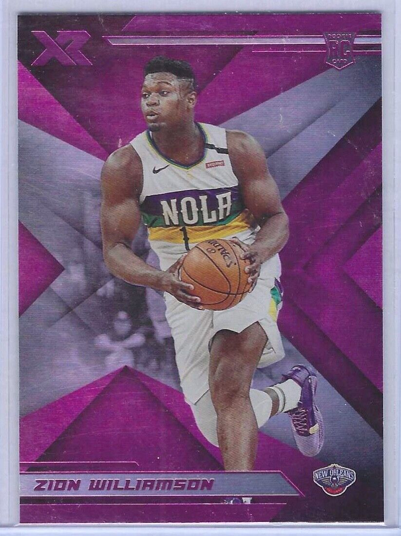 ZION WILLIAMSON 2019 PANINI CHRONICLES XR PINK FOIL ROOKIE RC #271