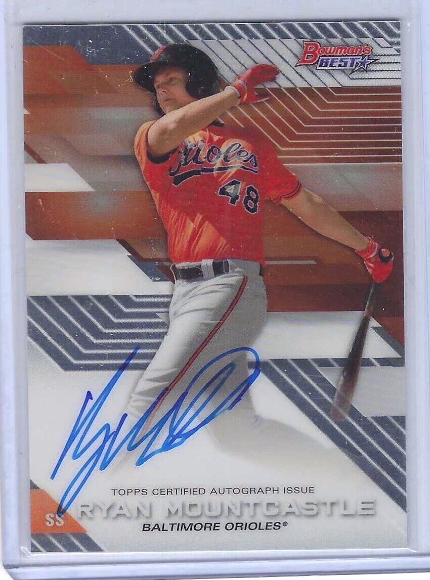 RYAN MOUNTCASTLE 2017 BOWMANS BEST PROSPECT ON CARD AUTO #B17-RM